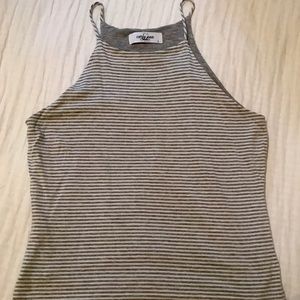 Carly Jean Los Angeles Meg tank grey stripe L